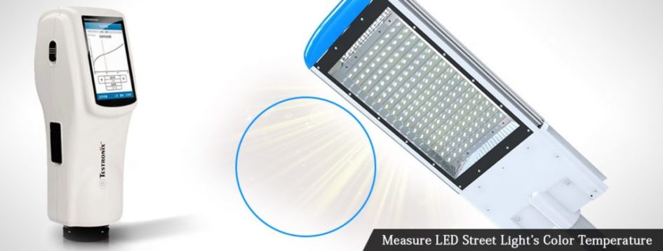 Measure LED Street Light’s Color Temperature with Portable